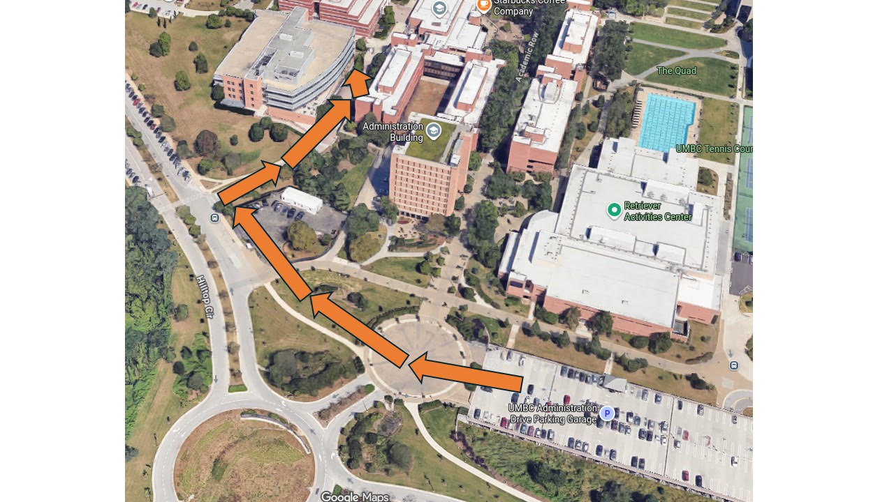Saturday Walking Directions to ITE Building