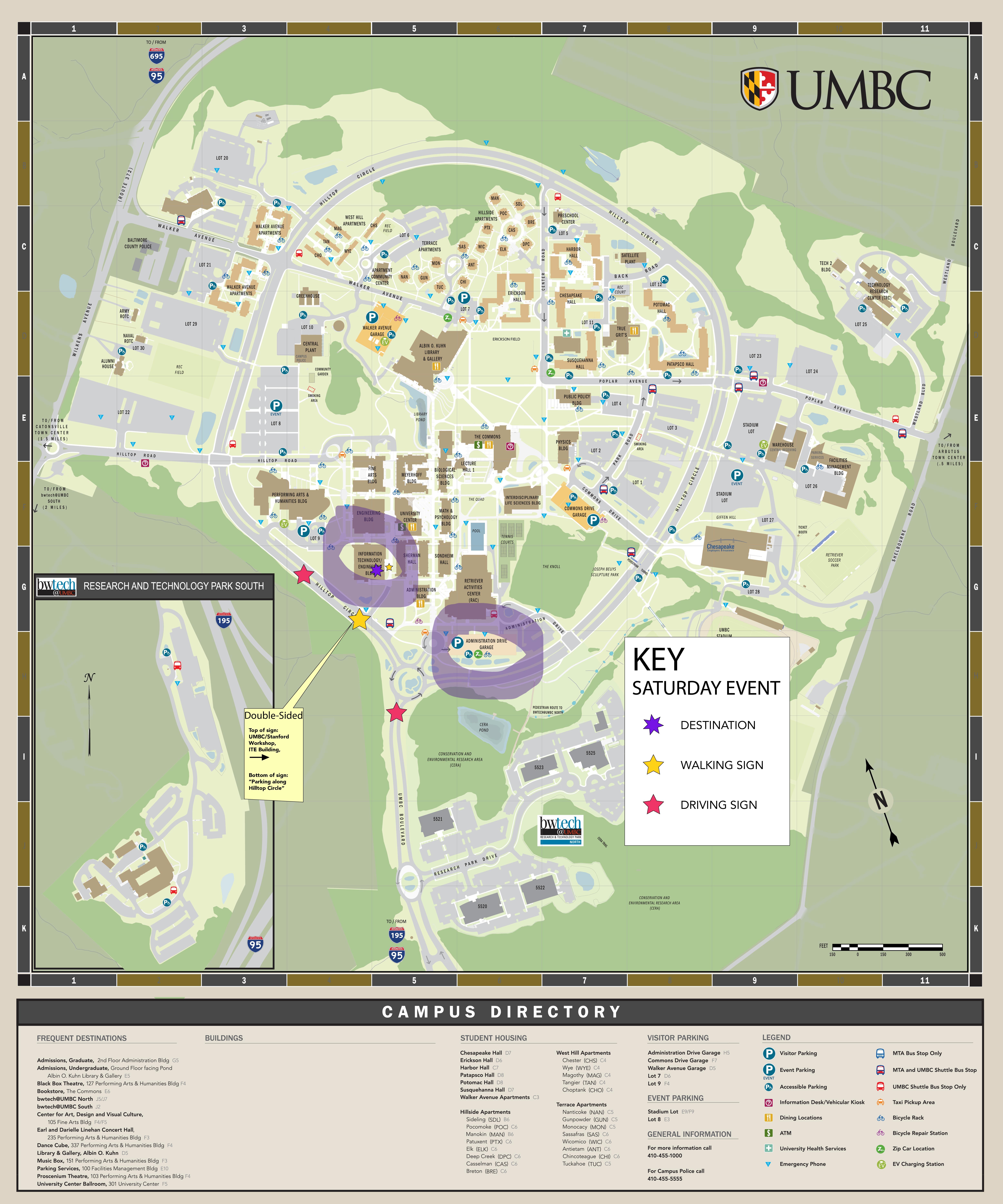 Saturday Parking Map