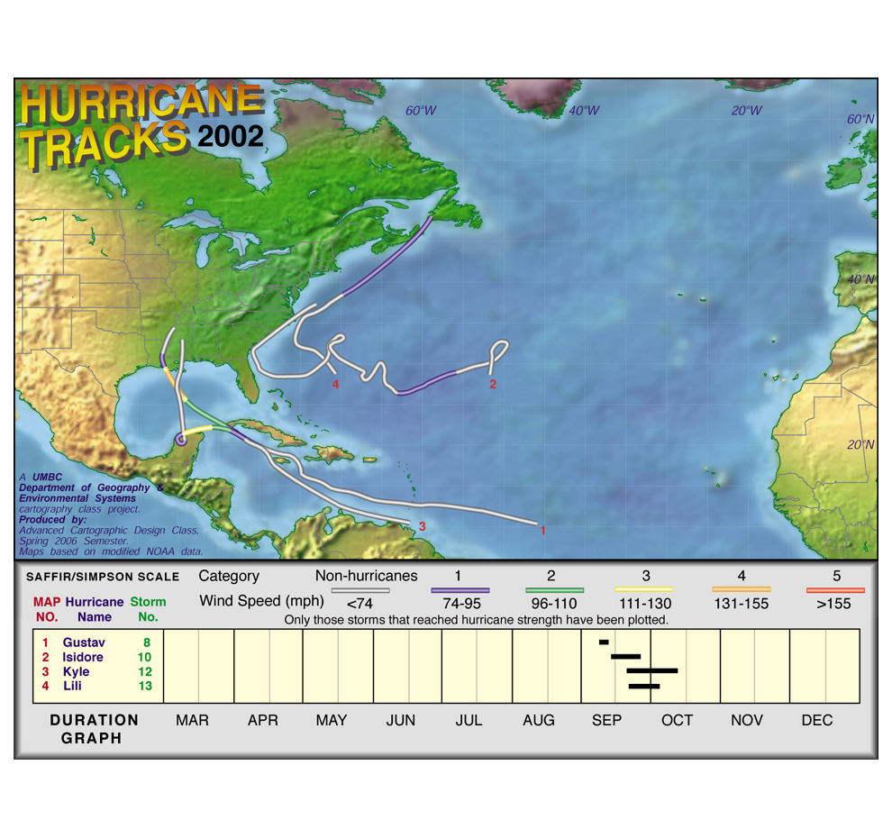 2002 Hurricane Tracks